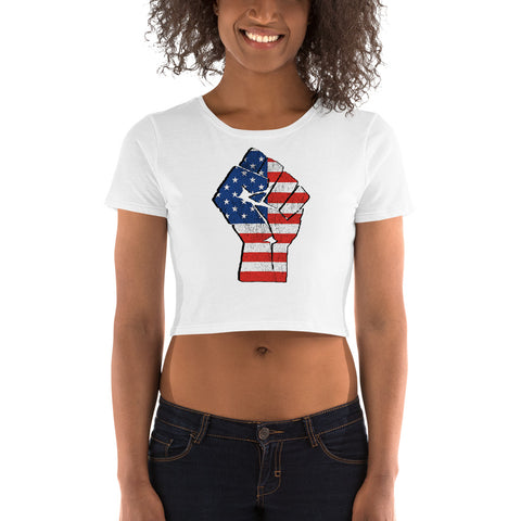Women’s BLM/ Old Glory Crop Tee
