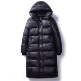 Women's Hooded Long Slim Parka