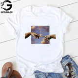 Print Letter Women T Shirt