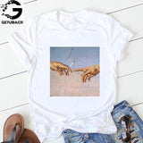 Print Letter Women T Shirt