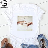 Print Letter Women T Shirt