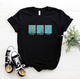 Print Letter Women T Shirt