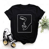 Print Letter Women T Shirt
