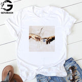 Print Letter Women T Shirt