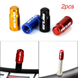 2 pcs Ultralight Aluminum  Bicycle Tire Valve Cap