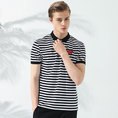 New Striped Polo T-shirt