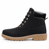 Men Classic High Top British Style PU Leather Boots