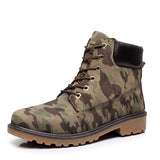 Men Classic High Top British Style PU Leather Boots