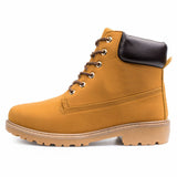Men Classic High Top British Style PU Leather Boots