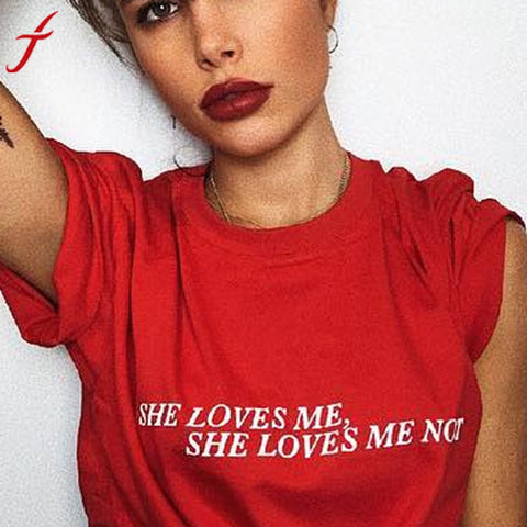 Fashion Letter Print T shirt