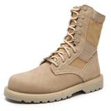 Desert Military Tactical Suede, Fur Lined Ankle Boots Suede Men