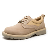 Desert Military Tactical Suede, Fur Lined Ankle Boots Suede Men