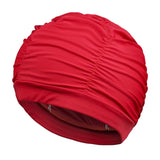 New Women Swimming Cap Girl Long Hair Bathing Swimming Caps Hat Stretch Drape Swim Pool Seaside Water Sport Elastic Nylon Turban