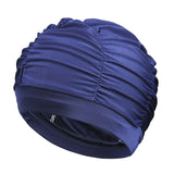 New Women Swimming Cap Girl Long Hair Bathing Swimming Caps Hat Stretch Drape Swim Pool Seaside Water Sport Elastic Nylon Turban
