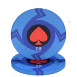 New  EPT Ceramic Texas Poker Chips Professional Casino European Poker Chips Set 10pcs/Lot Dropshipping