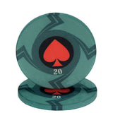 New  EPT Ceramic Texas Poker Chips Professional Casino European Poker Chips Set 10pcs/Lot Dropshipping