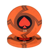 New  EPT Ceramic Texas Poker Chips Professional Casino European Poker Chips Set 10pcs/Lot Dropshipping