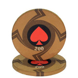 New  EPT Ceramic Texas Poker Chips Professional Casino European Poker Chips Set 10pcs/Lot Dropshipping