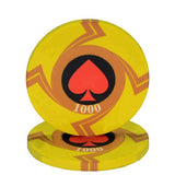 New  EPT Ceramic Texas Poker Chips Professional Casino European Poker Chips Set 10pcs/Lot Dropshipping