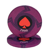 New  EPT Ceramic Texas Poker Chips Professional Casino European Poker Chips Set 10pcs/Lot Dropshipping