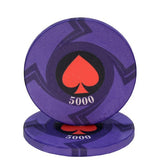 New  EPT Ceramic Texas Poker Chips Professional Casino European Poker Chips Set 10pcs/Lot Dropshipping