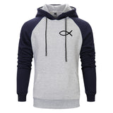 spring autumn Man Raglan Hoodies 2020 New Jesus Fish Simple Printed Sweatshirts Hoody Streetwear Warm Clothing homme tracksuits