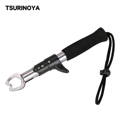 TSURINOYA Portable Stainless Steel Fishing Gripper Fish Grip Lip Clamp Grabber Fishing Plier Fishing Tackle Gripper Accessoryer