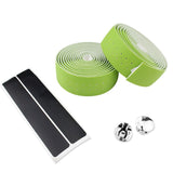 Bicycle Handlebar Tape Mountain Road Bike PU Leather Perforated Belt With 2 Plugs Breathable Handle Bar Wrap Straps RR7188