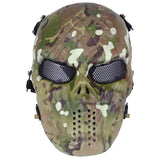 Tactical Paintball Mask Camo Hunting Shooting Airsoft Breathable Cosplay Skull Masks Camouflage Outdoor Combat Cs Wargame Masks