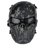 Tactical Paintball Mask Camo Hunting Shooting Airsoft Breathable Cosplay Skull Masks Camouflage Outdoor Combat Cs Wargame Masks