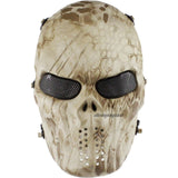 Tactical Paintball Mask Camo Hunting Shooting Airsoft Breathable Cosplay Skull Masks Camouflage Outdoor Combat Cs Wargame Masks