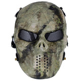 Tactical Paintball Mask Camo Hunting Shooting Airsoft Breathable Cosplay Skull Masks Camouflage Outdoor Combat Cs Wargame Masks