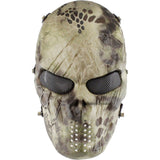 Tactical Paintball Mask Camo Hunting Shooting Airsoft Breathable Cosplay Skull Masks Camouflage Outdoor Combat Cs Wargame Masks