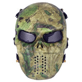 Tactical Paintball Mask Camo Hunting Shooting Airsoft Breathable Cosplay Skull Masks Camouflage Outdoor Combat Cs Wargame Masks