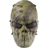 Tactical Paintball Mask Camo Hunting Shooting Airsoft Breathable Cosplay Skull Masks Camouflage Outdoor Combat Cs Wargame Masks