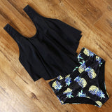 Leopard Bikini 2020 High Waist Bikini Animal Print Tankini Floral Swimsuit Brazilian Ruffle Swimsuit Plus Size Swimwear Women