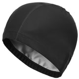 New 2020 Elastic Waterproof PU Fabric Protect Ears Long Hair Sports Swim Pool Hat Swimming Cap Free size for Men & Women Adults