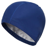 New 2020 Elastic Waterproof PU Fabric Protect Ears Long Hair Sports Swim Pool Hat Swimming Cap Free size for Men & Women Adults
