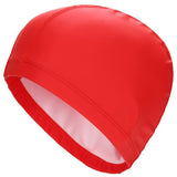 New 2020 Elastic Waterproof PU Fabric Protect Ears Long Hair Sports Swim Pool Hat Swimming Cap Free size for Men & Women Adults