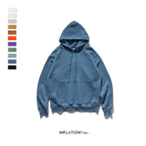 INFLATION 2020 Autumn Mens Thick Fleece Hoodies Hip Hop Pure Hoodies Thick Velvet Fabrics Winter Hoodies For Men Women 167W17