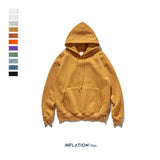 INFLATION 2020 Autumn Mens Thick Fleece Hoodies Hip Hop Pure Hoodies Thick Velvet Fabrics Winter Hoodies For Men Women 167W17