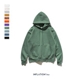 INFLATION 2020 Autumn Mens Thick Fleece Hoodies Hip Hop Pure Hoodies Thick Velvet Fabrics Winter Hoodies For Men Women 167W17