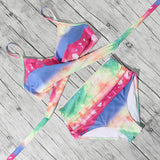 High Waist Bikini Push Up Printed Bikini 2020 Leoprad Swimsuit Women Bathing Suit Women Cross Bandage Swimwear Multiple Color