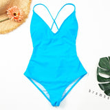 Women's One Piece Backless Bathing Suit