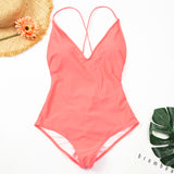 Women's One Piece Backless Bathing Suit