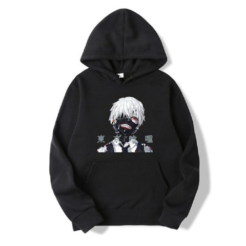 Tokyo Ghoul Anteiku Horror Printed Hoodies Cozy Tops Pullovers Hooded Sweatshirts