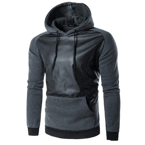 Fashion Men Sweatshirt Retro Long Sleeve Hoodie Hooded Cotton Warm Thick Tops Jacket Coat Outwear