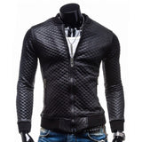 HEE GRAND 2017 Men Mandarin Collar Leather High Quality Solid Plus Size Men Casual Suede MWP257