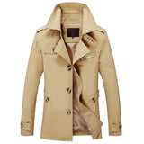 TANGNEST Winter Warm Men's Skinny Thick New Design Trench Coat Plus Velvet Asian Size M-5XL Fashion Turn-down Collar Coat MWF336