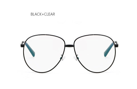 TSHING Unisex Big Frame Glasses Men Women Vintage Oversized Aviation Myopia Large Optical Glasses Superstar Eyewear Female M